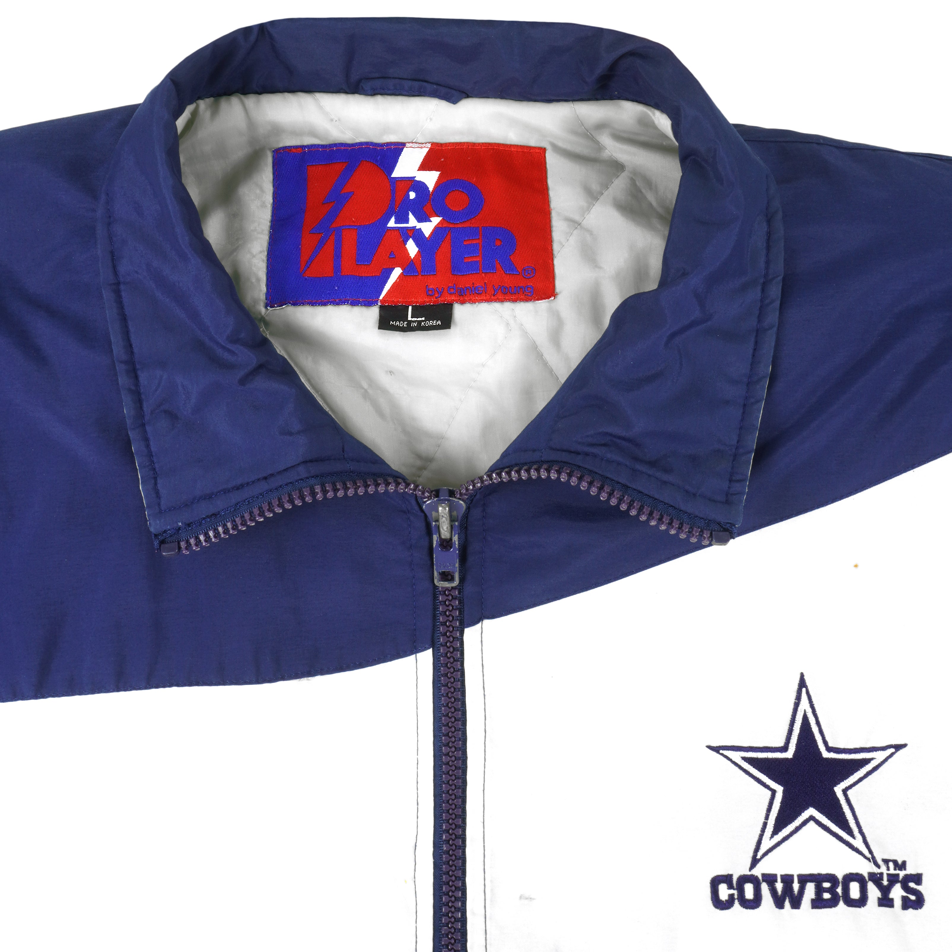 Vintage 90's Pro Player NFL Dallas Cowboys Reversible Windbreaker Jacket  Medium