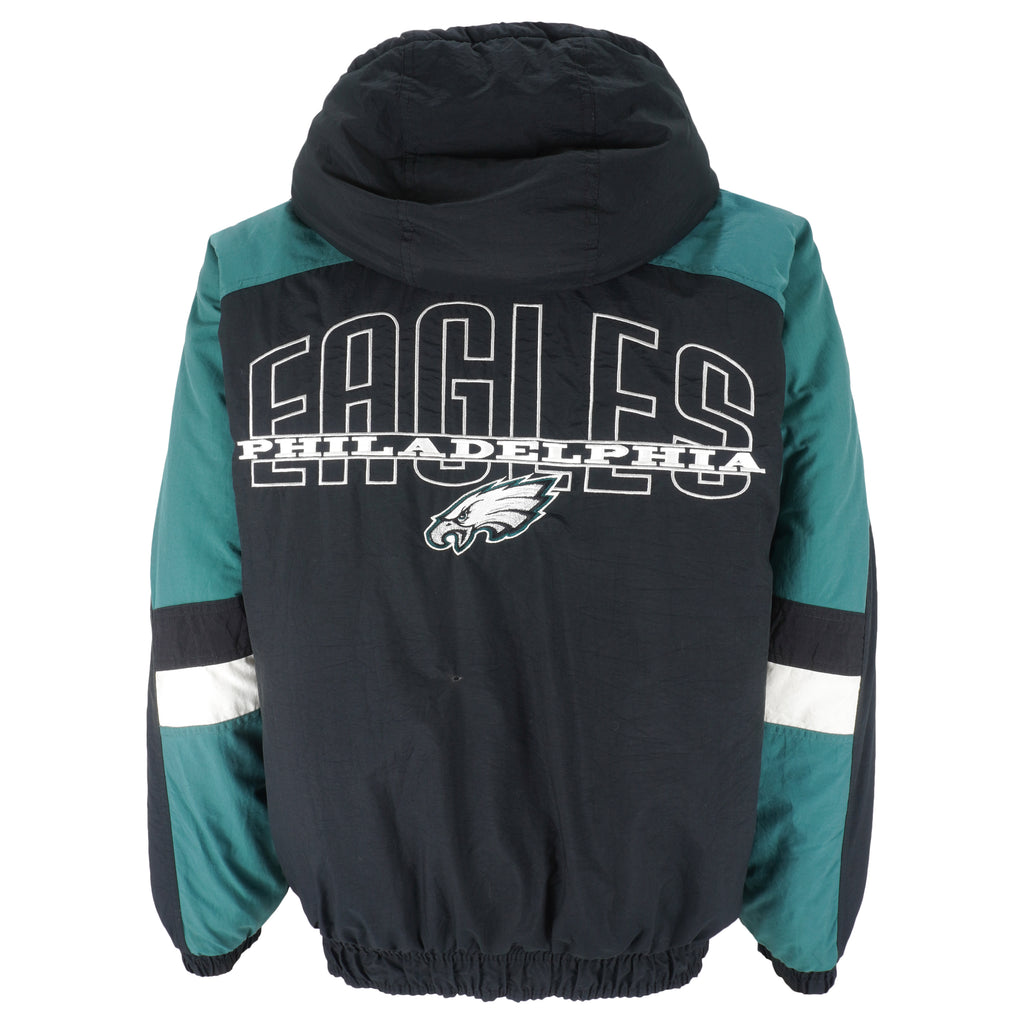 Starter - Philadelphia Eagles Hooded Jacket 1990s Large Vintage Retro Football