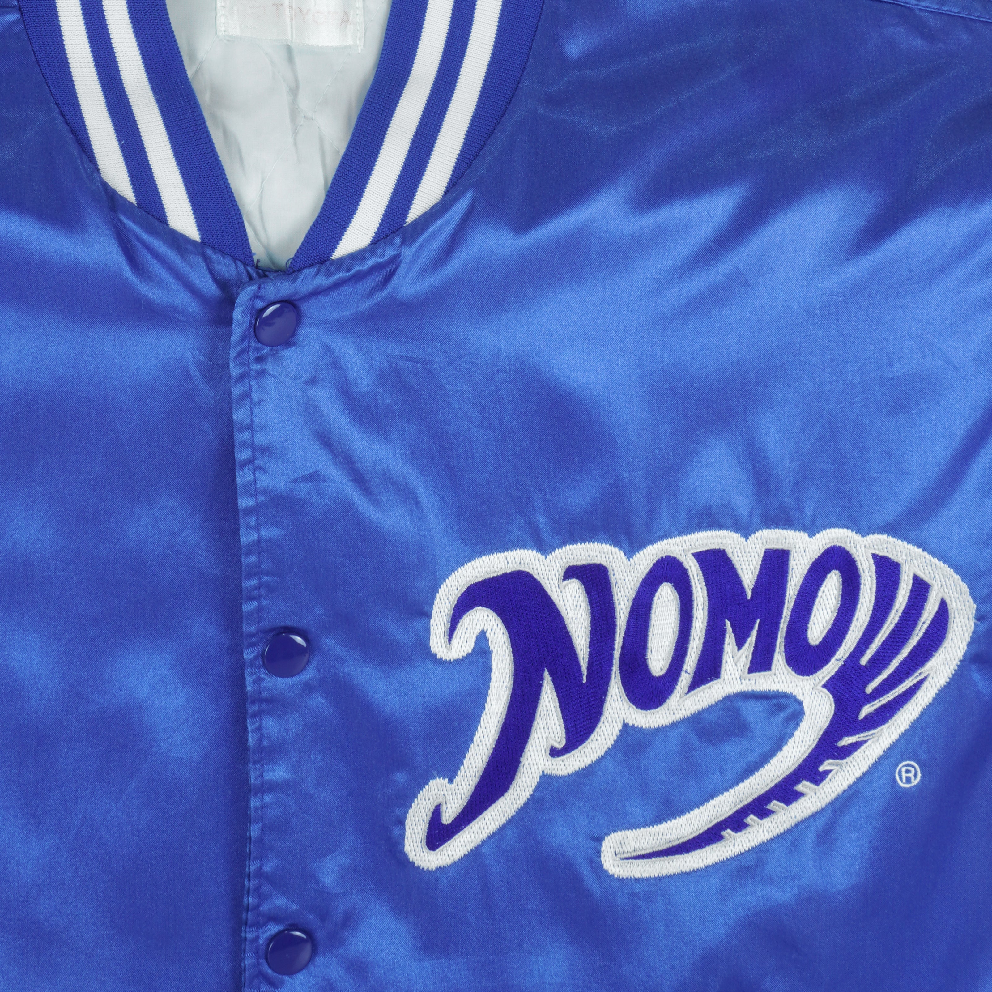 Vintage MLB (Toyota) - Dodgers Hideo Nomo Button-Up Satin Jacket 1990s Large