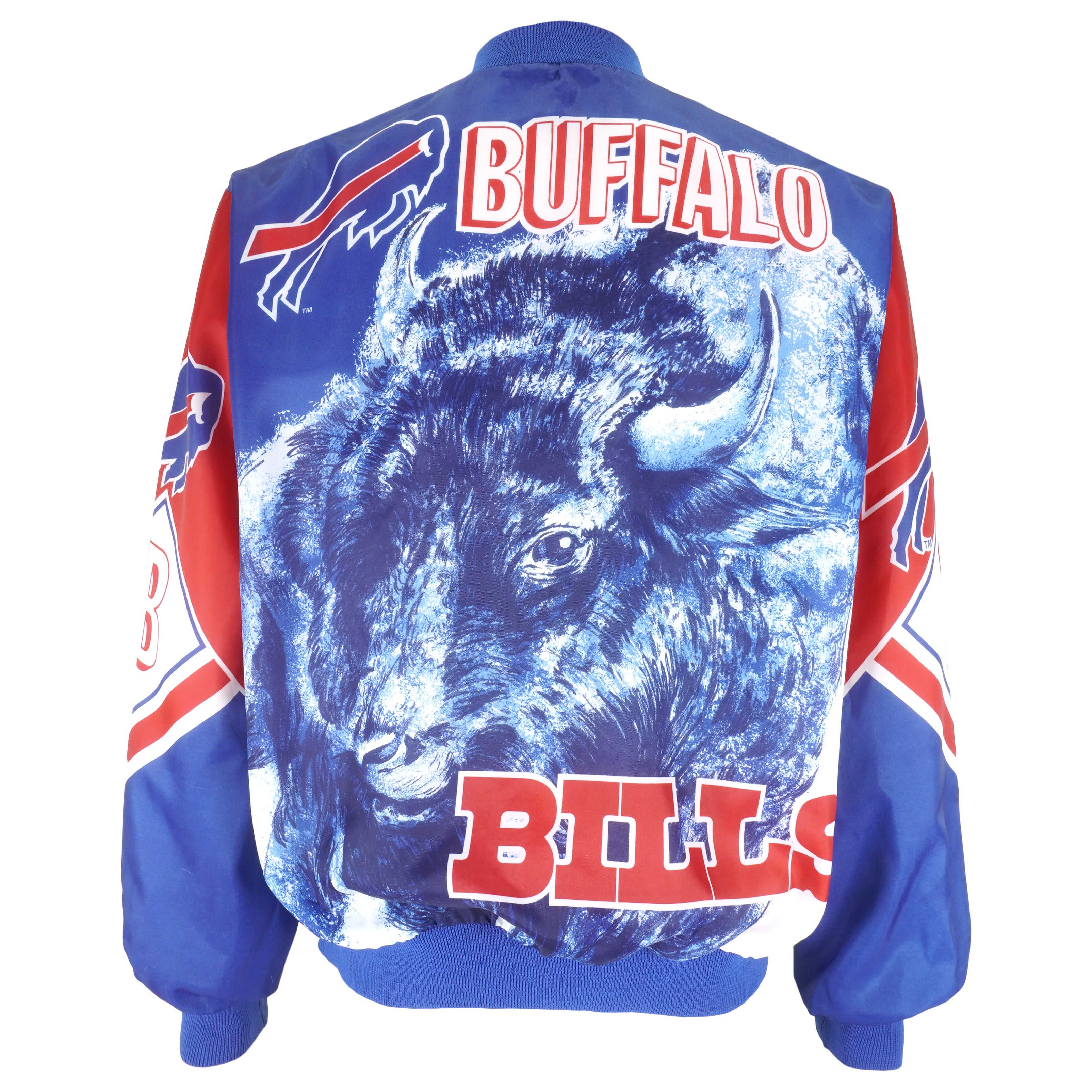 Vintage NFL (Chalk Line) - Buffalo Bills Fanimation Satin Jacket
