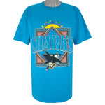 NHL (Competitor) - San Jose Sharks Big Logo T-Shirt 1994 X-Large Vintage Retro Hockey