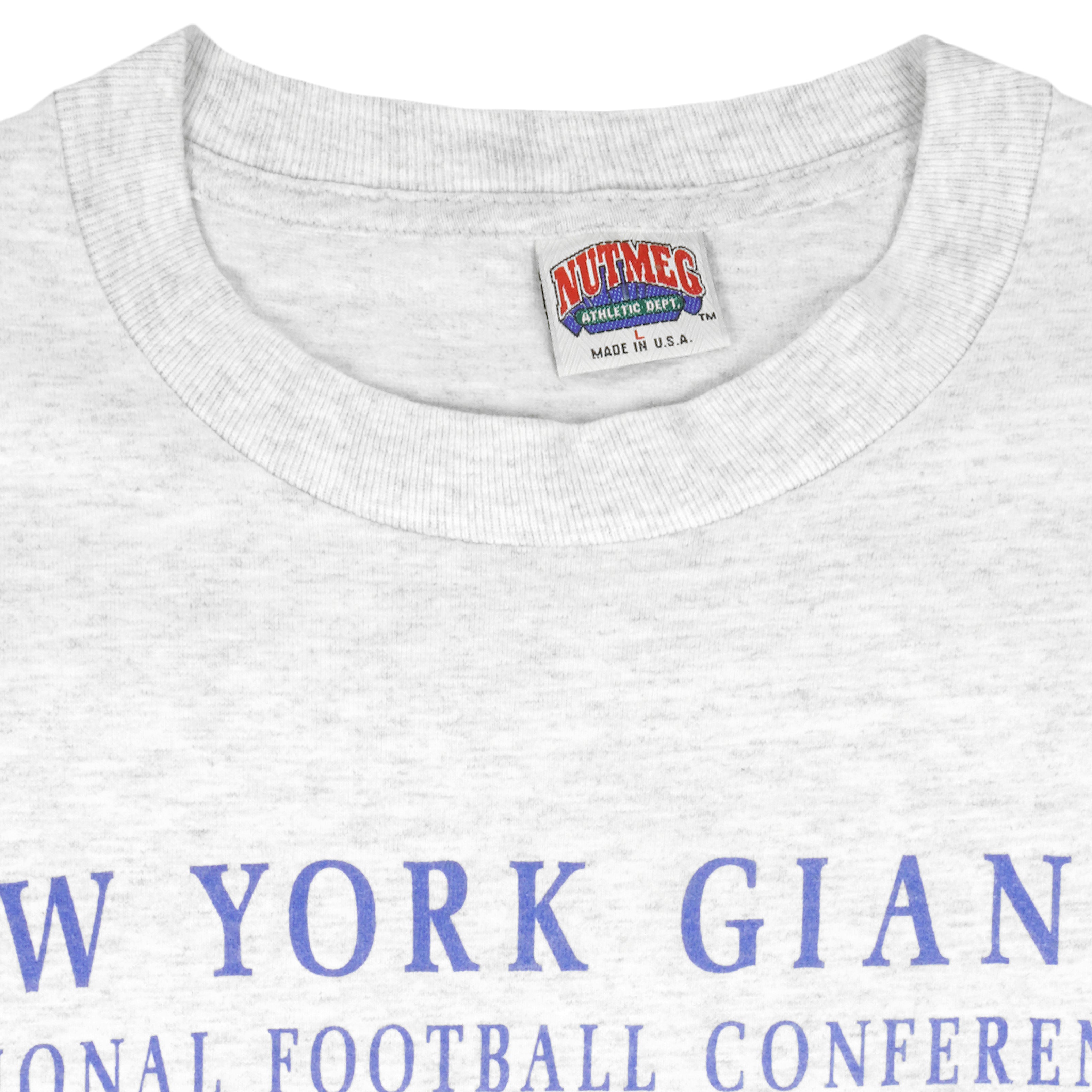 1990 Vintage New York Giants Nutmeg Tee - L — Thrift Row