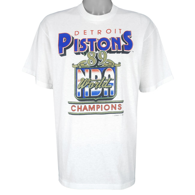 Vintage Detroit Pistons World Champions Salem T-shirt XL 1989 Nba Basketball