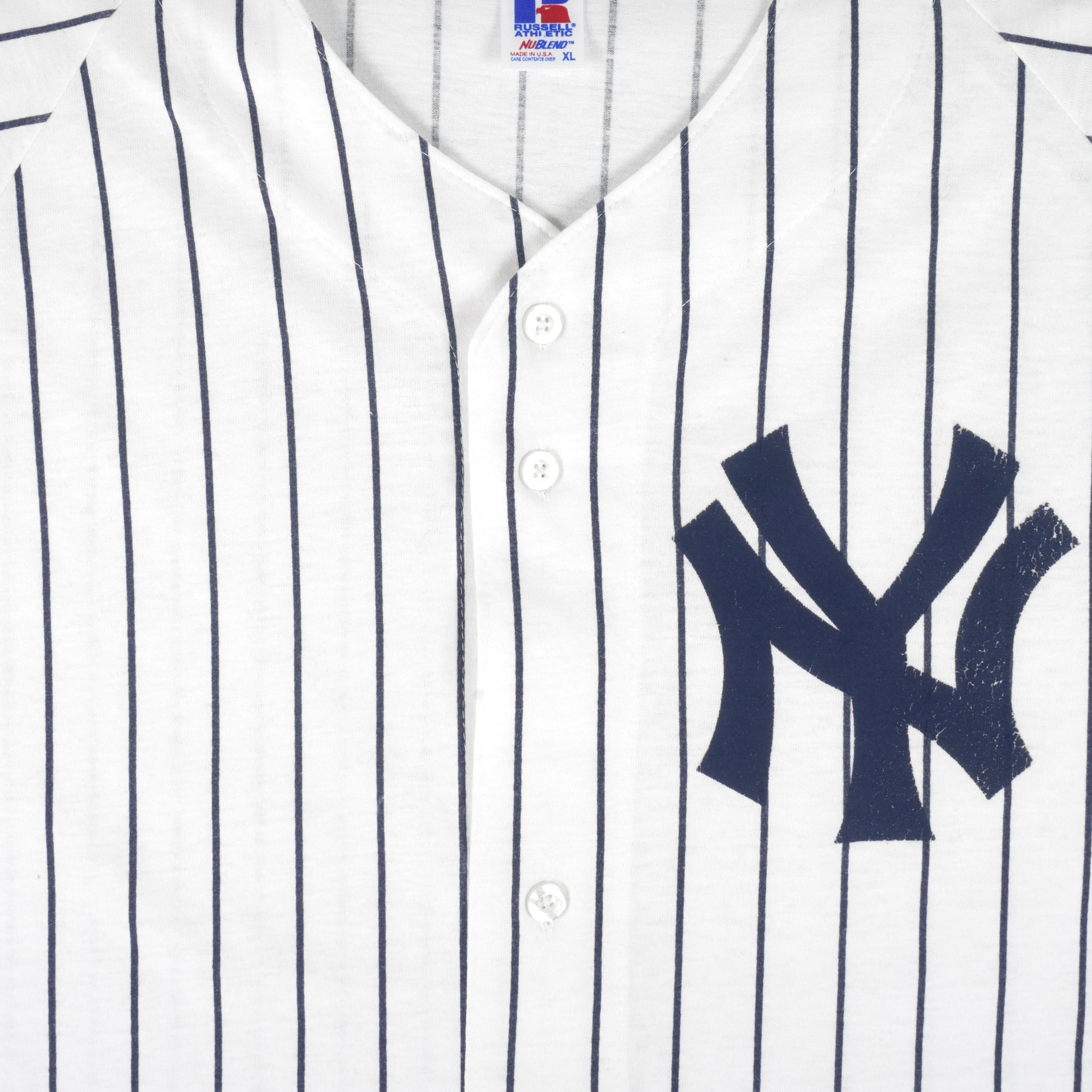 New York Yankees Team-Issued White Pinstripe Postseason Jersey from the  2017 MLB Postseason - Size 42