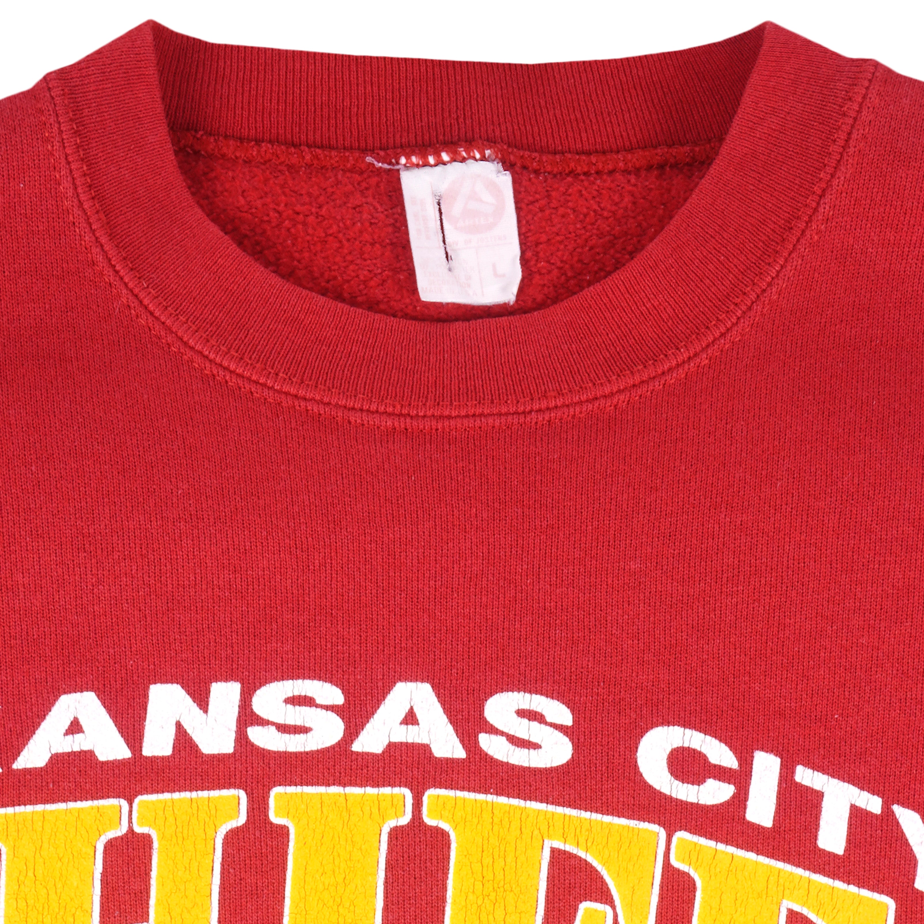 Vintage NFL (Logo 7) - Kansas City Chiefs Crew Neck Sweatshirt 1990 X-Large  – Vintage Club Clothing