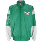 Starter - Philadelphia Eagles Zip-Up Windbreaker 1990s Large Vintage Retro Football