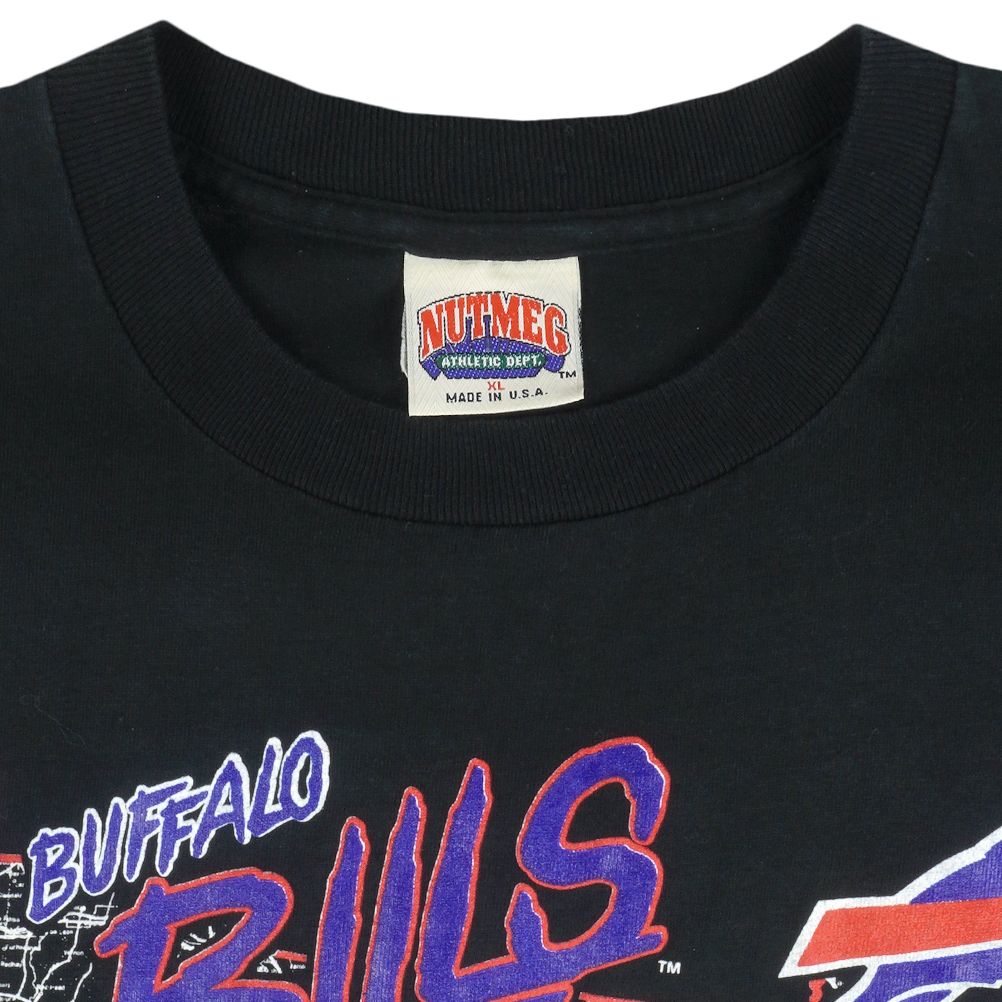 Vintage NFL (Logo 7) - Buffalo Bills Football Single Stitch T-Shirt 1991 Large