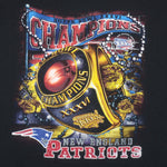 NFL (CSA) - New England Patriots, Super Bowl Champions Ring T-Shirt 2002 Large Vintage Retro Football