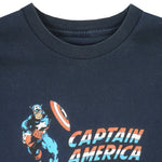 Marvel - Captain America T-Shirt 1990s Large Vintage Retro