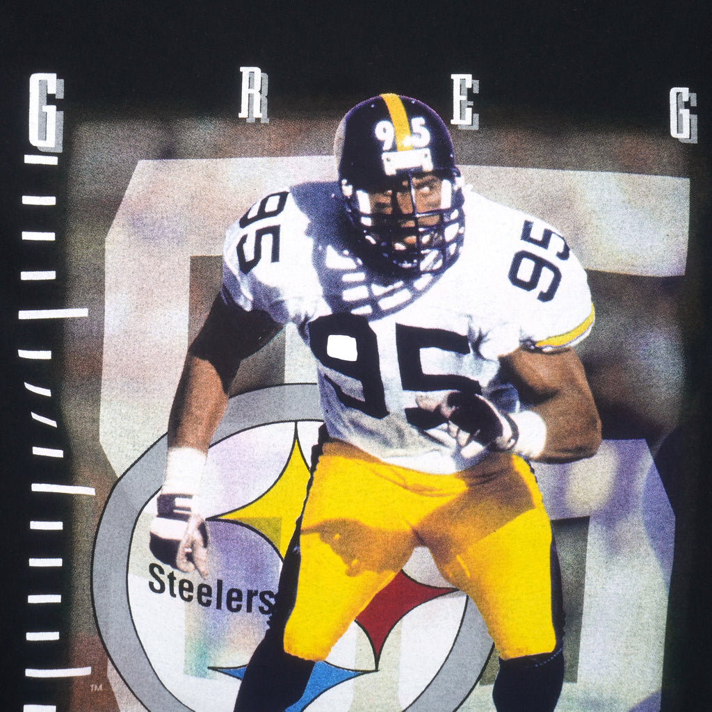 NFL (Pro Player) - Steelers Greg Lloyd T-Shirt 1995 Large Vintage Retro Football