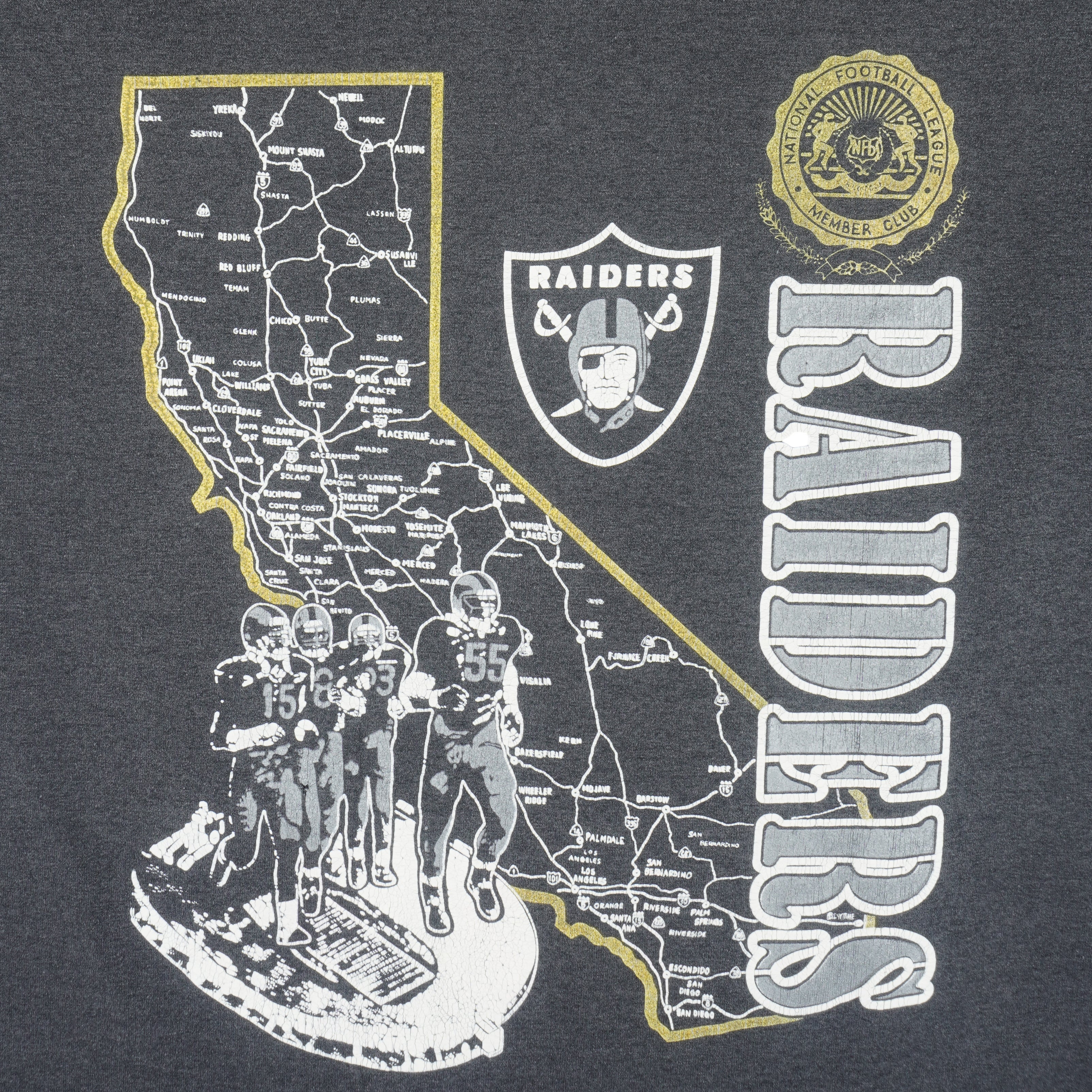 Vintage NFL Los Angeles Raiders Sweatshirt 1992 Size Large Made in USA