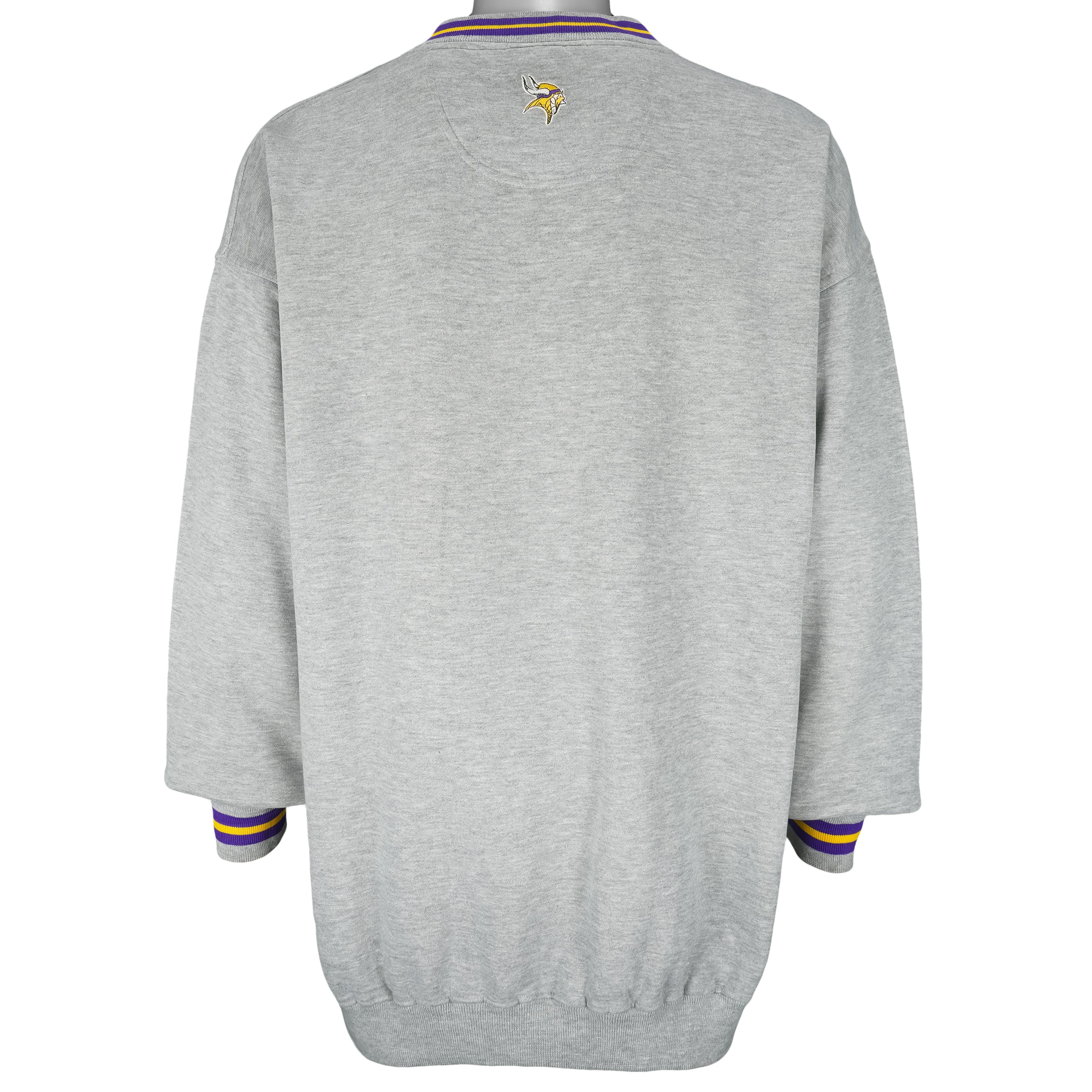 Vintage 90s Minnesota Vikings Sweatshirt XL Size Purple Colour -   Sweden