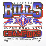 Starter - Buffalo Bills Super Bowl 26th Champions T-Shirt 1990 Large Vintage Retro