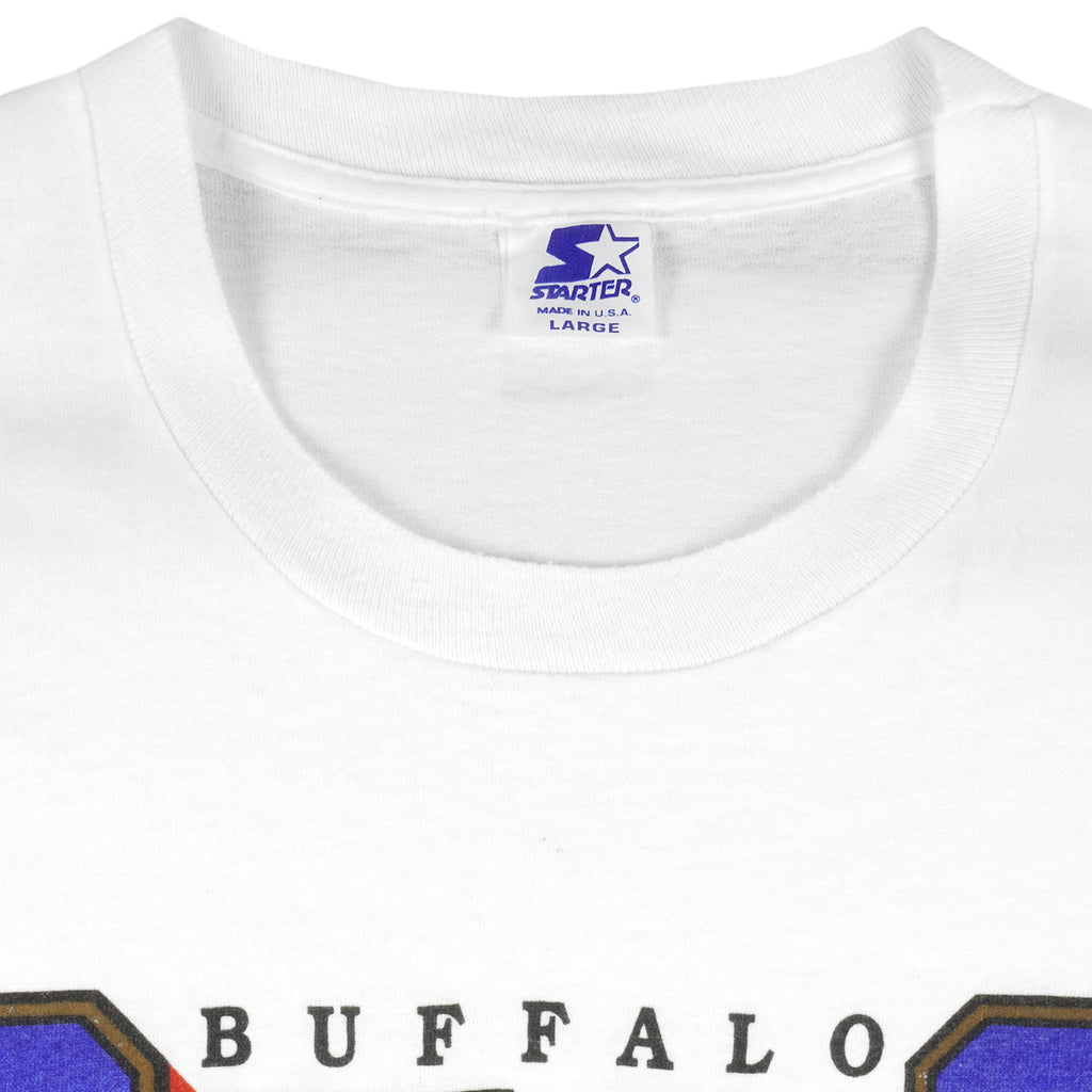 Starter - Buffalo Bills Super Bowl 26th Champions T-Shirt 1990 Large Vintage Retro