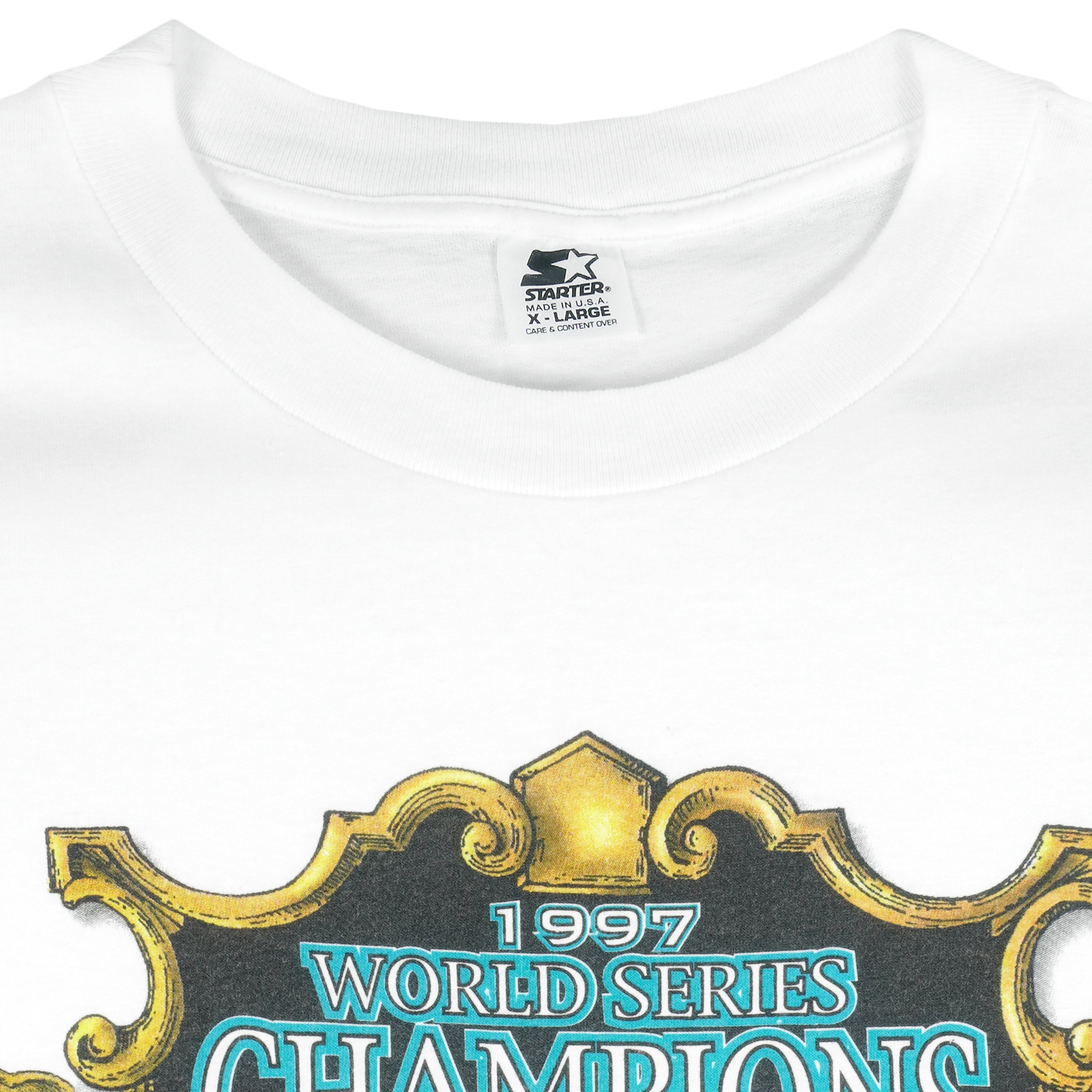 Lilmoxie — Florida Marlins 1997 World Series Miami Herald Headline T Shirt  XL