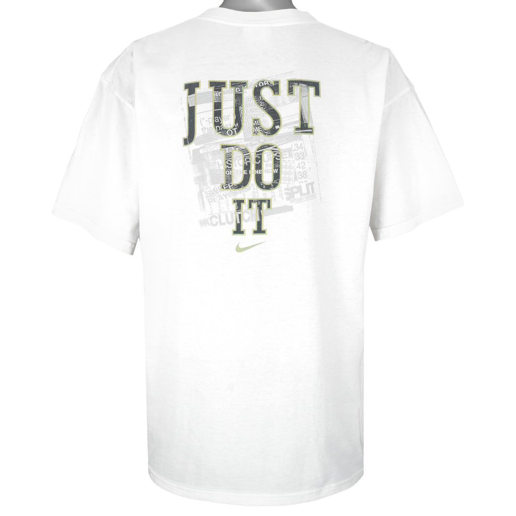 Nike - White Just Do It T-Shirt 1990s X-Large Vintage Retro