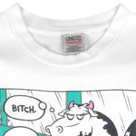 Vintage (Oneita) - Cow Bicth Single Stitch T-Shirt 1990s Large Vintage Retro