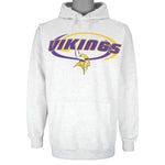 NFL (Dynasty) - Minnesota Vikings Hooded Sweatshirt 1990s Large Vintage Retro Football