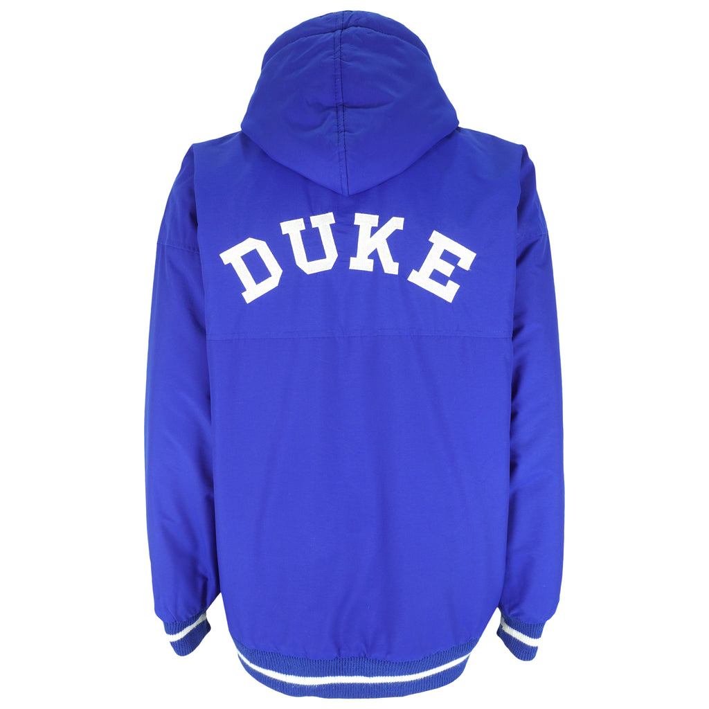 Starter - Duke Blue Devils Embroidered Hooded Jacket 1990s X-Large Vintage Retro College