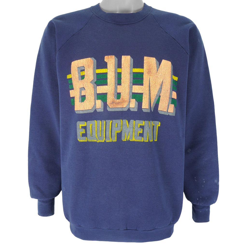 Vintage - B.U.M Equipment Crew Neck Sweatshirt 1990s X-Large Vintage Retro