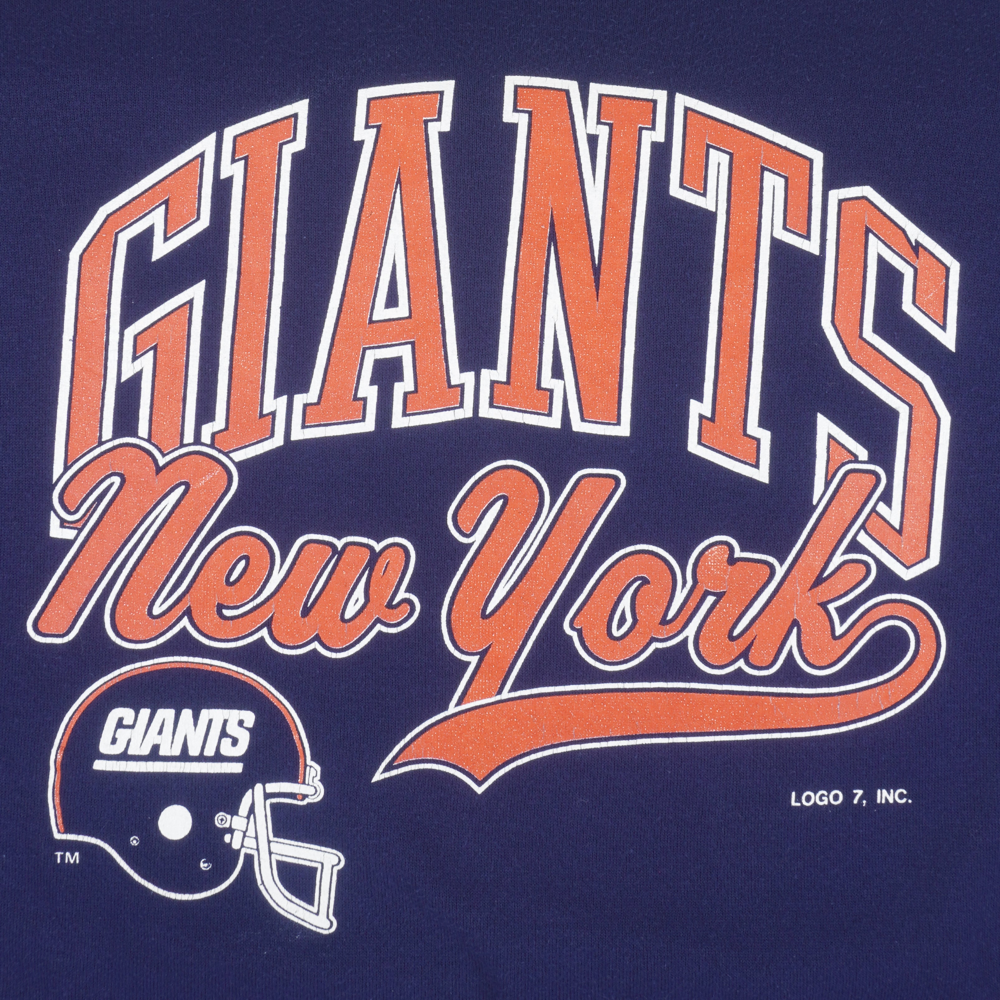 Vintage NFL (Logo 7) - New York Giants Crew Neck Sweatshirt 1990s X-Large