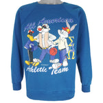Looney Tunes - Bug Bunny Sylvester All American Athletic Team Sweatshirt 1994 Large