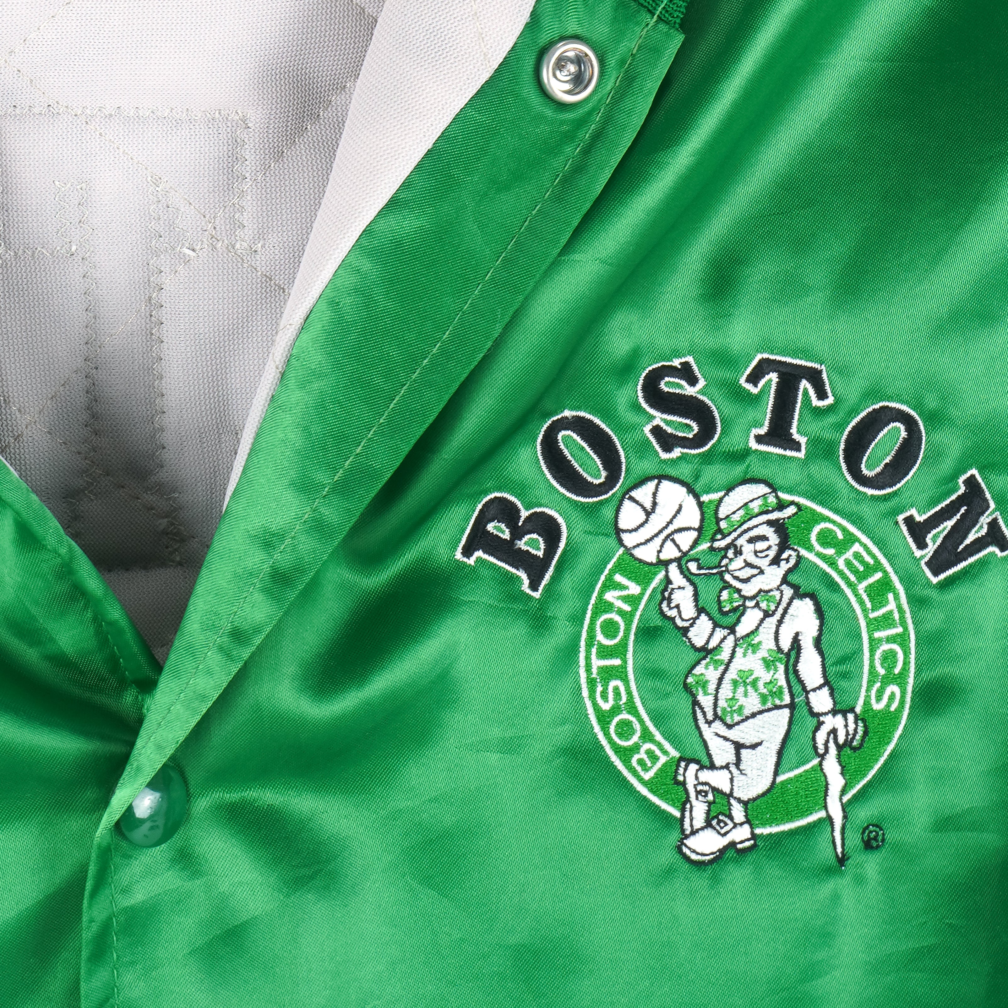 Adidas Boston Celtics Nba Vintage Bomber Baseball Jacket 