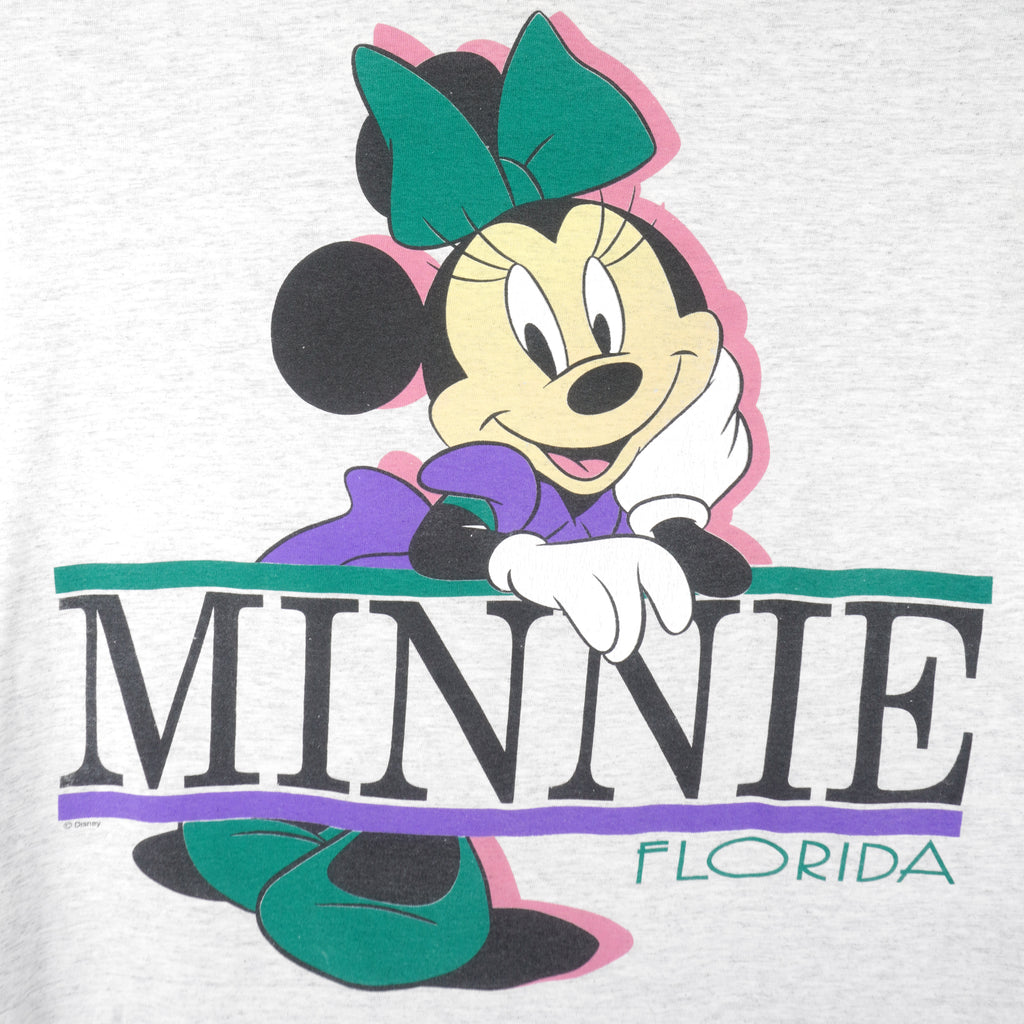 Disney (Sherrys) - Minnie Mouse Florida Single Stitch T-Shirt 1990s Medium Vintage Retro