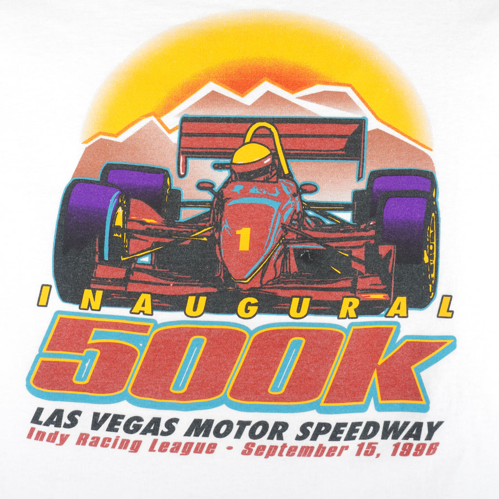 Vintage (Tultex) - F1 Inaugural 500k Las Vegas Motor Speedway T-Shirt 1996 X-Large Vintage Retro