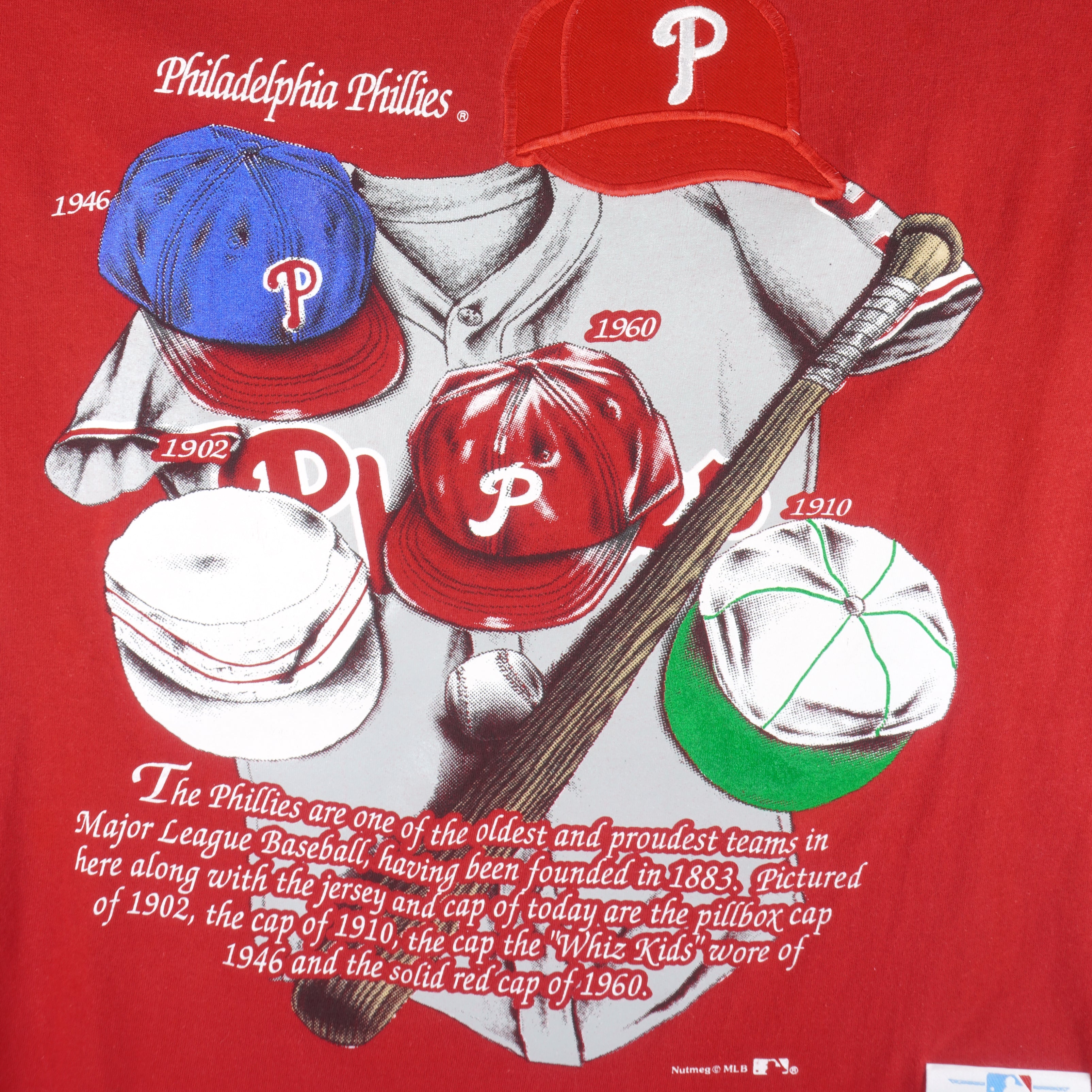 Vintage MLB (Nutmeg) - Philadelphia Phillies Embroidered T-Shirt
