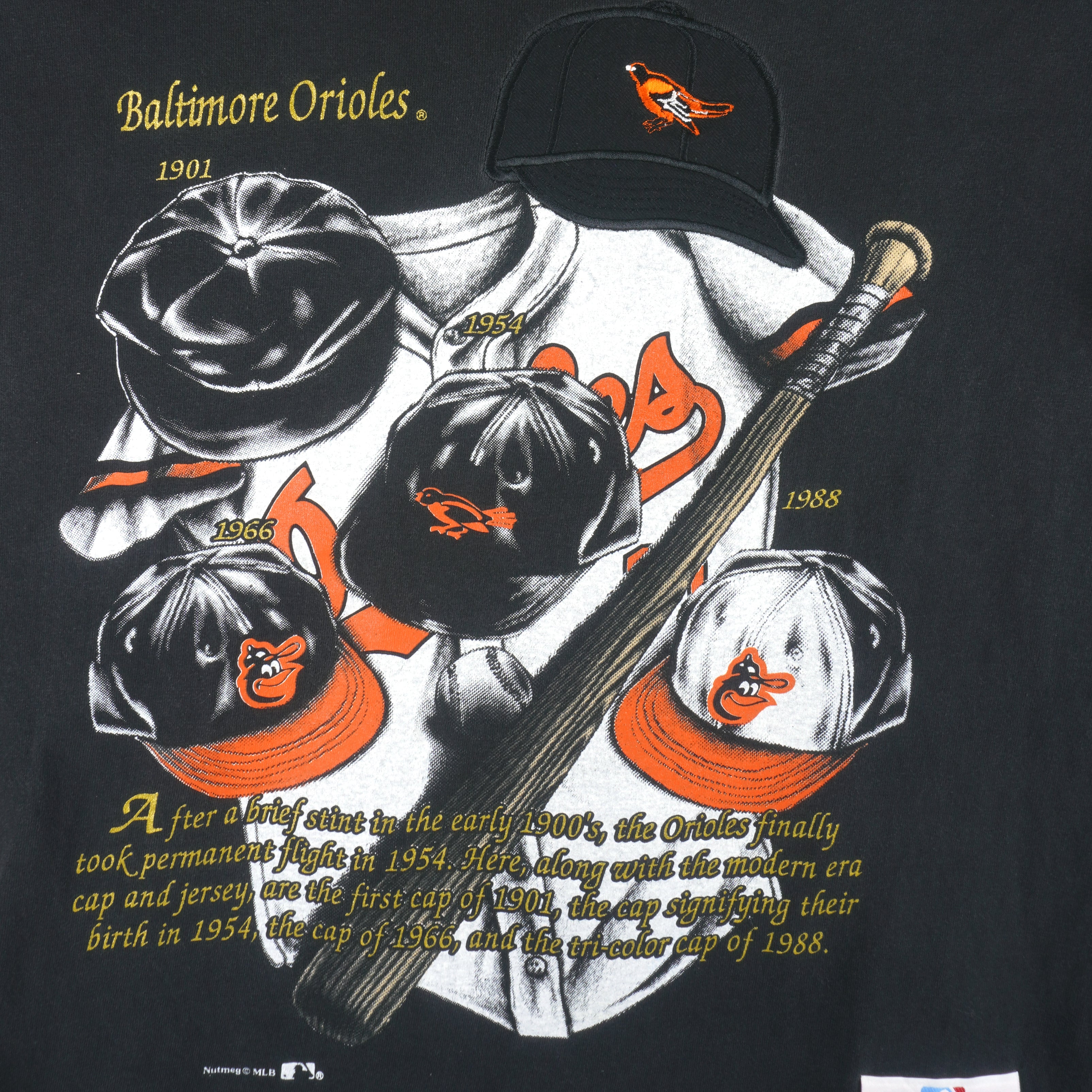 Vintage MLB (Nutmeg) - Baltimore Orioles Embroidered T-Shirt 1990s Large –  Vintage Club Clothing