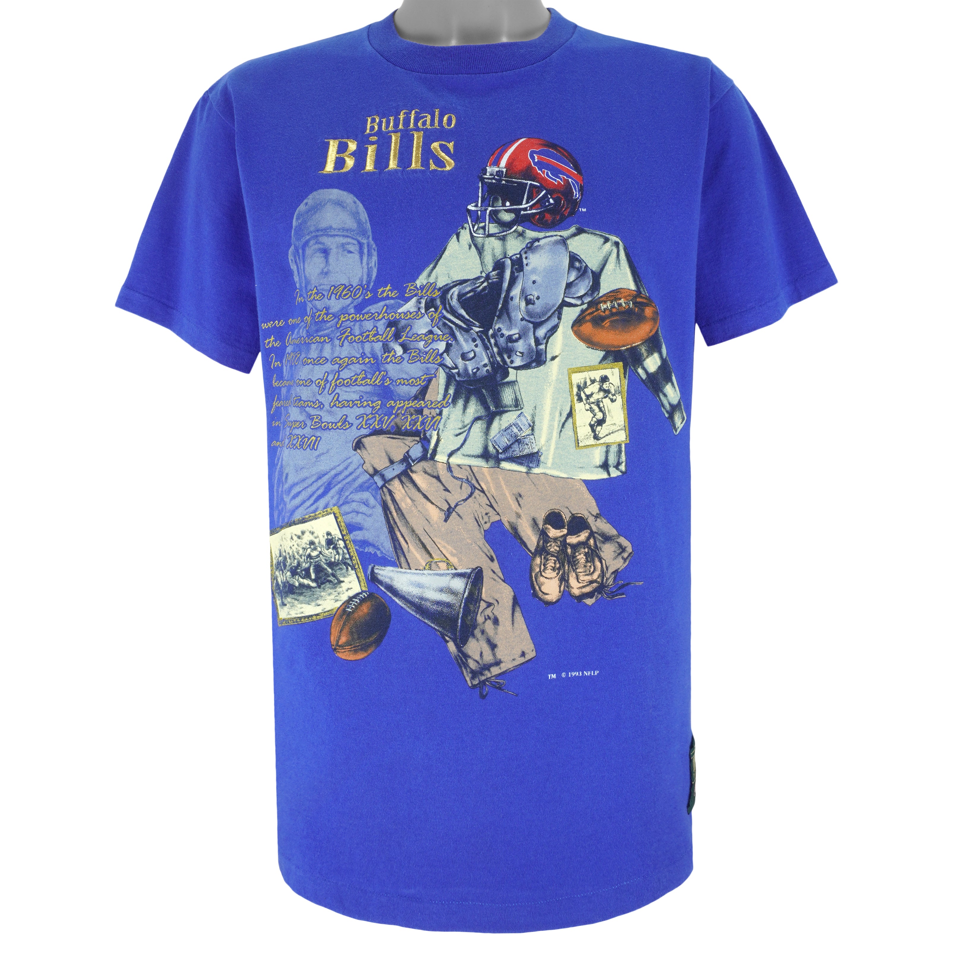 Vintage Buffalo Bills Taz Football Shirt - High-Quality Printed Brand