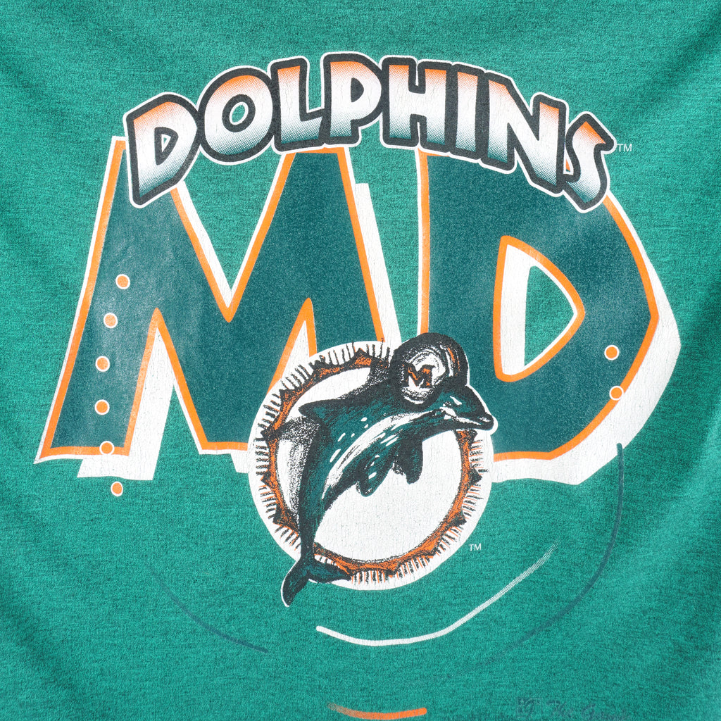 Vintage NFL (The Game) - MD Miami Dolphins T-Shirt 1990's Large