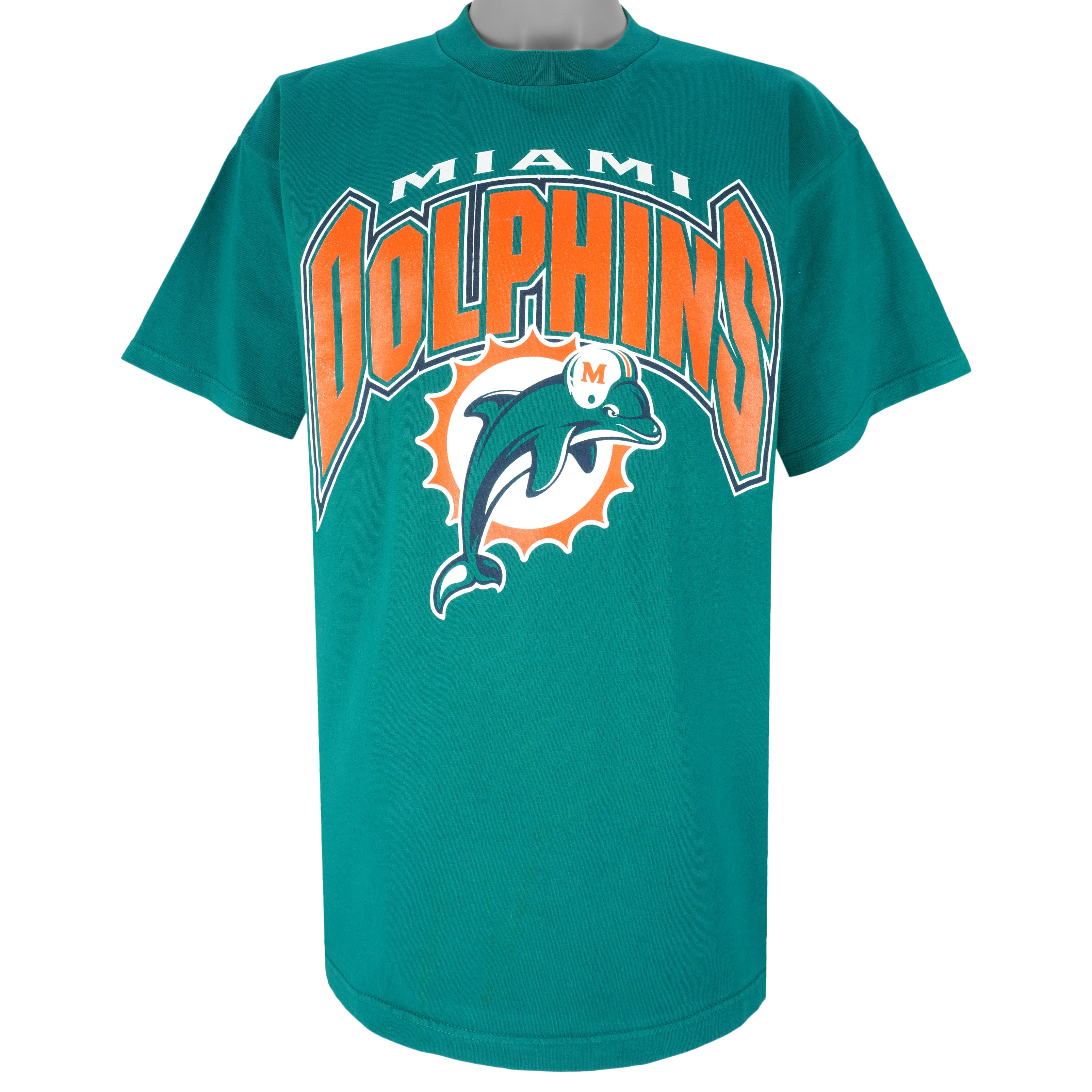 Vintage Miami Dolphins T Shirt Tee Made USA Size Large L NFL