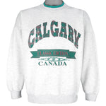 Vintage - Calgary Canada Crew Neck Sweatshirt 1990s Small