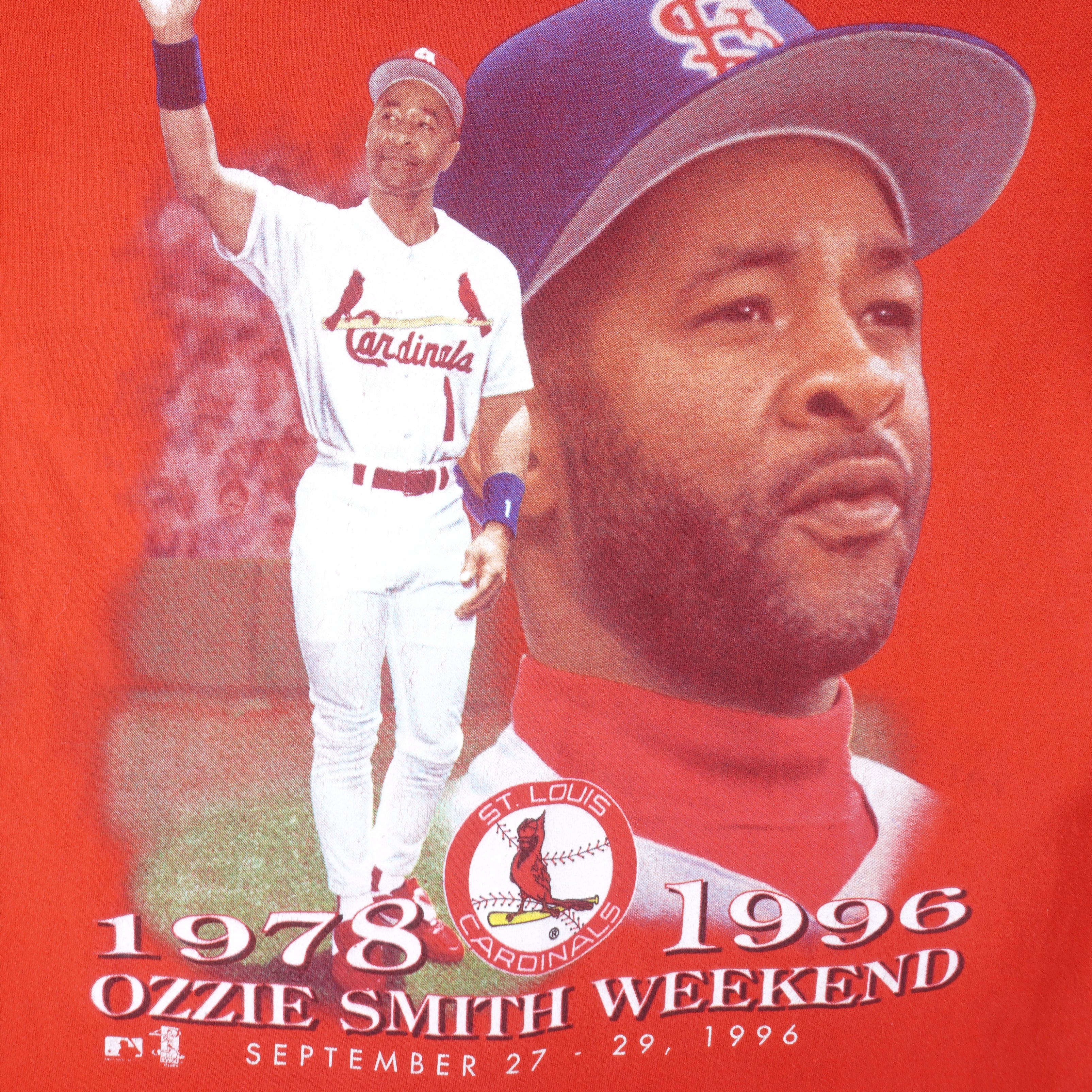 Vintage 90s St. Louis Cardinals MLB Baseball Red T Shirt Size