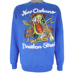 Vintage - New Orleans Bourbon Street Crew Neck Sweatshirt 1990s X-Large