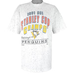 NHL - Pittsburgh Penguins Stanley Cup Champions T-Shirt 1991 X-Large Vintage Retro Hockey