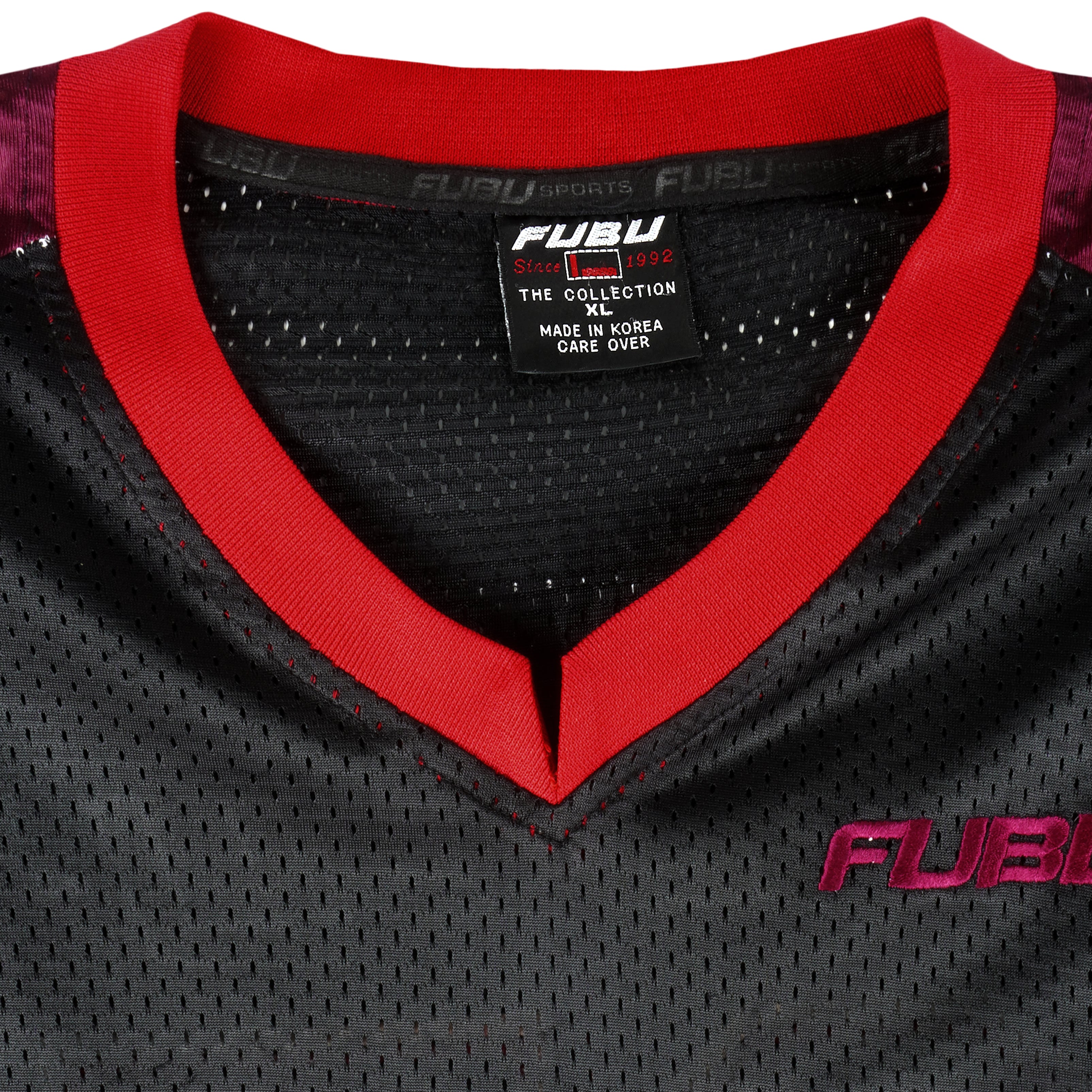 Vintage FUBU - Black Sports 05 Embroidered Jersey T-Shirt 1990s X