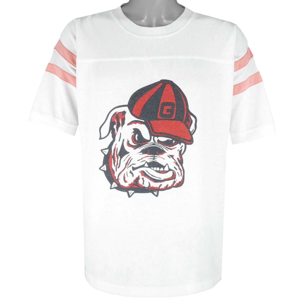 NCAA (Nutmeg Mills) - Georgia Bulldogs Dawgs Jersey 1980s X-Large Vintage Retro College