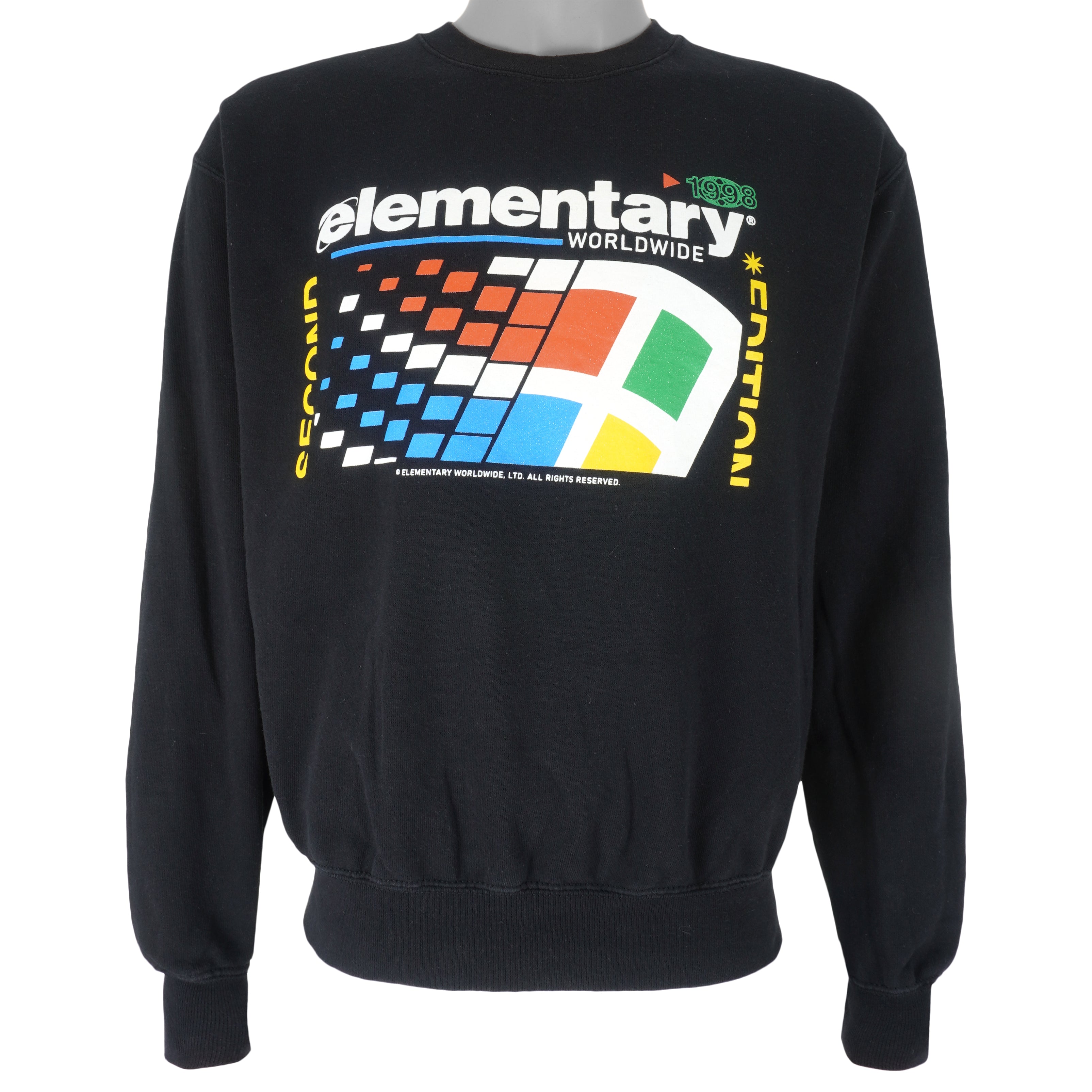 Vintage - Microsoft Windows Elementary Crew Neck Sweatshirt 1998