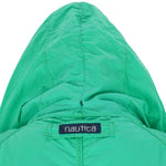 Nautica - Green Hanger Hooded Windbreaker 1990s X-Large Vintage Retro