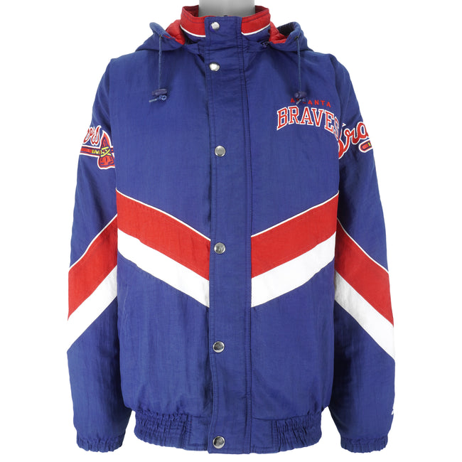 Vintage Starter - Atlanta Braves Hooded Jacket 1990s X-Large – Vintage Club  Clothing