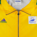 Adidas - Yellow France World Cup 98 Jacket 1998 Large Vintage Retro