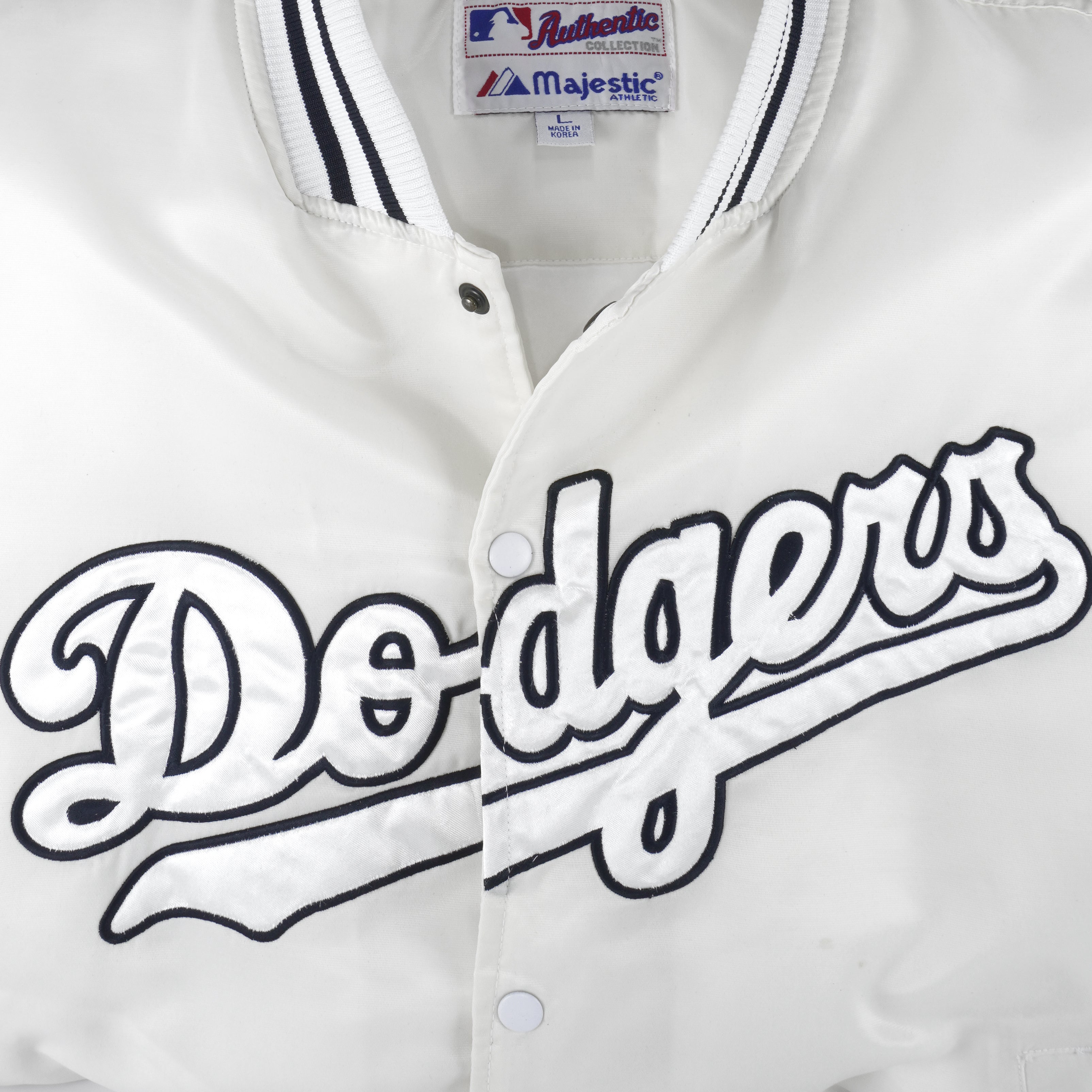 Mlb Los Angeles Dodgers Satin Button-up Jacket