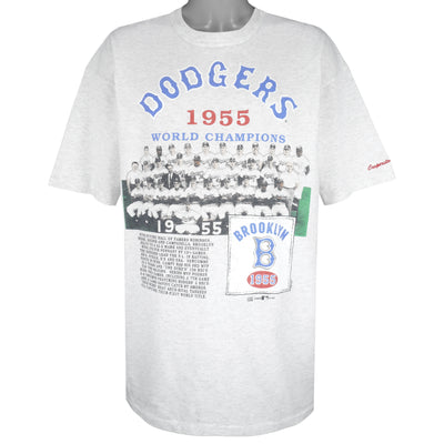 90's Brooklyn Dodgers Cooperstown Collection Nutmeg MLB Crewneck