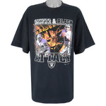 NFL - Raiders Silver And Black T-Shirt 2001 XX-Large Vintage Retro Football