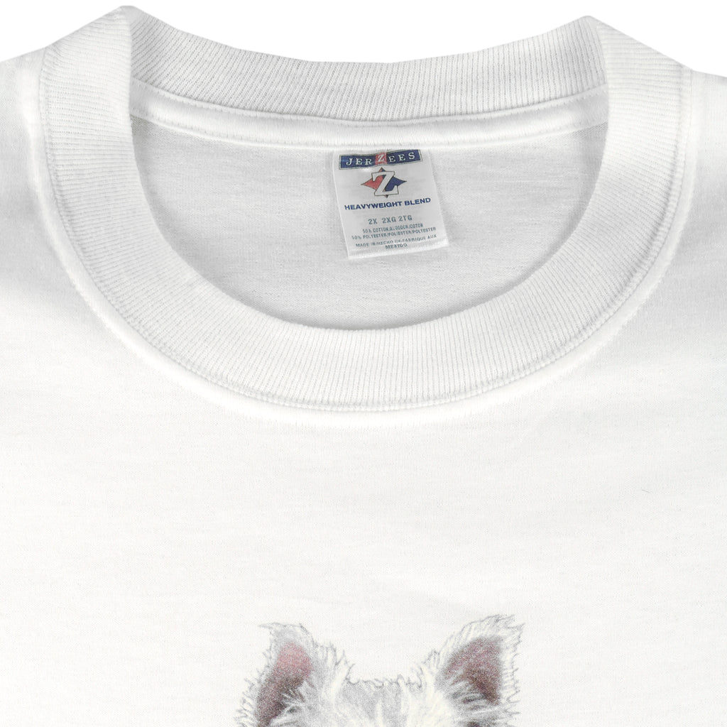 Vintage (Jerzees) - Westie T-Shirt 1990s XX-Large Vintage Retro