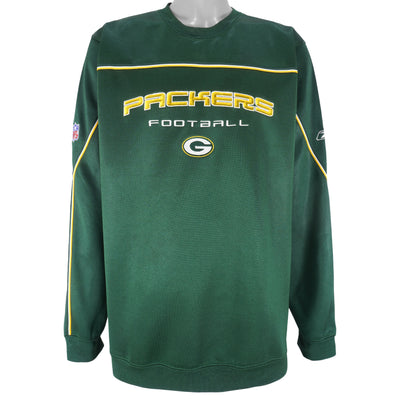 Green Bay Packers Sweatshirt Large Pullover NFL Reebok Large Men Team  Apparel