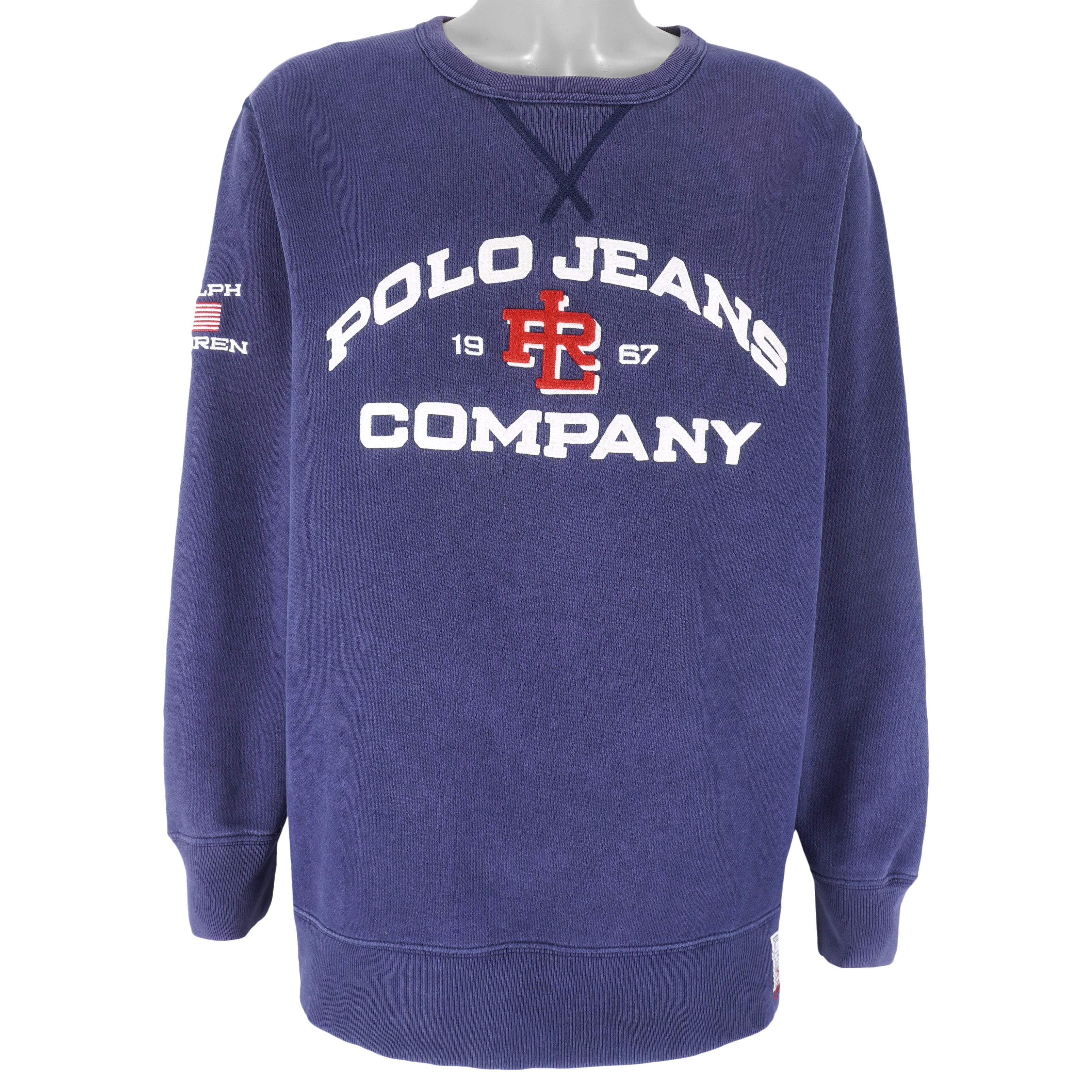 Vintage Ralph Lauren (Polo) - Blue Polo Jeans Co. Crew Neck